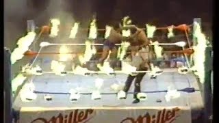 NWA WWC Wrestling quotA Hot Night in Bayamonquot 1988 FIRE MATCH [upl. by Arama]