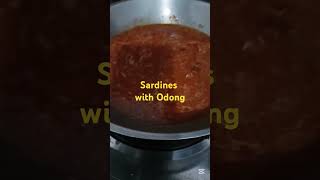 Bisaya Recipe Sardines with Odong Recipe food shortsvideo shorts short cooking youtubeshorts [upl. by Llehsam244]