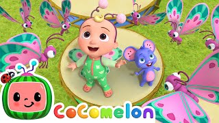 Butterfly Song  CoComelon Animal Time Nursery Rhymes amp Songs for Kids [upl. by Tymothy]