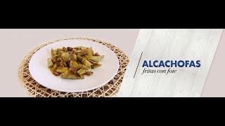 Alcachofas fritas con foie  Vídeo receta [upl. by Inalak675]