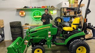 TRICKED OUT FIRST 7 UPGRADES TO MY JOHN DEERE 1025R TRACTOR [upl. by Ylsel]