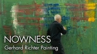 Gerhard Richter Painting watch the master artist at work [upl. by Ressler]