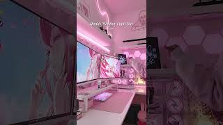 The cutest light bar for your monitor gamingsetup desksetup gamingpc kawaii deskinspiration [upl. by Savadove488]