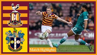 MATCH HIGHLIGHTS Bradford City v Sutton United [upl. by Fionnula121]