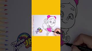 Aprenda a Desenhar e Colorir a Maria Clara Com Roupa de Boneca  Desenhar e Colorir [upl. by Ettenahc518]