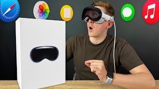 Apple Vision Pro Unboxing and First Impressions [upl. by Enawyd]