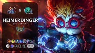 Heimerdinger Support vs Thresh  KR Challenger Patch 1323 [upl. by Saihtam]