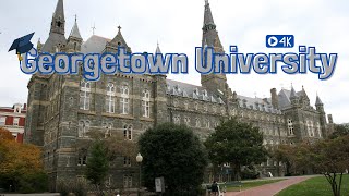 Historic Virtual Georgetown University Tour 4K with 3D Audio [upl. by Wurster290]