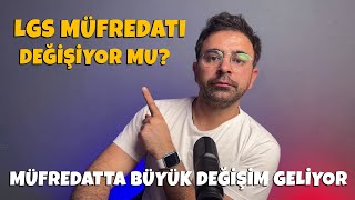 LGS Müfredatı Değişiyor Mu Yusuf TEKİN Müfredat Değişikliği Açıklaması [upl. by Outlaw354]