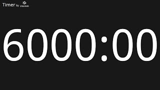 6000 Minute Countdown Timer [upl. by Valentine]