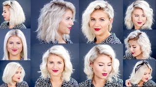 10 Quick and easy hairstyles for short hair  Patry Jordan [upl. by Nonnek]