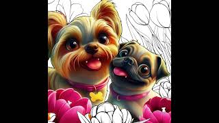 LOVE YOUR PET dog love mypet coloring youtubeshorts youtubevideo fyp fypシ゚ [upl. by Columba817]