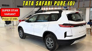 2024 Tata Safari Pure 0 Steller Frost Colour ❤️ Price amp Features  2024 Tata Safari  nitin ghule [upl. by Enelahs]