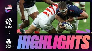 HIGHLIGHTS  FRANCE V JAPAN  AUTUMN NATIONS SERIES [upl. by Abihsat]