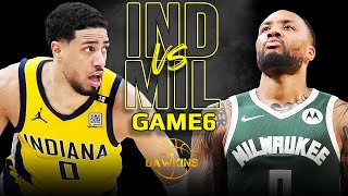 Milwaukee Bucks vs Indiana Pacers Game 6 Full Highlights  2024 ECR1  FreeDawkins [upl. by Nare]