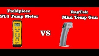 Fieldpiece ST4 vs RayTek Mini Temp Gun [upl. by Warram]