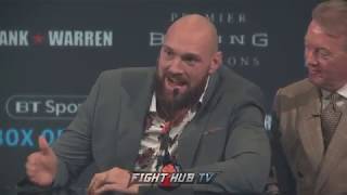 TYSON FURY CLOWNS ON WILDERS LUIS ORTIZ WIN quotTHE MANS NEARLY 49 YEARS OLDquot [upl. by Ragen547]