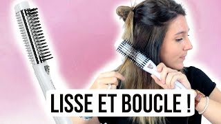 TUTO COIFFURE ♡ La brosse chauffante qui lisse amp boucle [upl. by Aiken127]