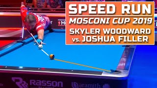 Speed Run Mosconi Cup 2019 Skyler Woodward vs Joshua Filler [upl. by Nnylarac]