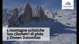 5 montagne sciistiche  3 Zinnen Dolomites [upl. by Illa823]