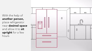 How to Install a KitchenAid® Refrigerator [upl. by Rab]