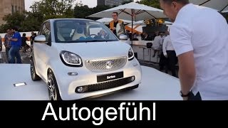 Allnew 2015 smart fortwo design review and first driving shots  Autogefühl [upl. by Eanert]