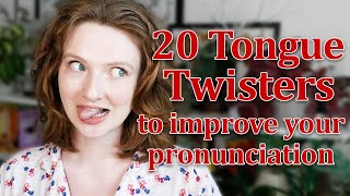 20 English Tongue Twisters  Practise and Improve your English Pronunciation VERY FUN 🤪 [upl. by Sarson696]