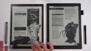 Sony DPTRP1 Digital Paper vs Goodereader 133quot Comparison [upl. by Kuhlman]