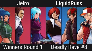 Deadly Rave 8  KoF 2002 Winners Round 2  LiquidRuss VS Jelro [upl. by Proudfoot323]