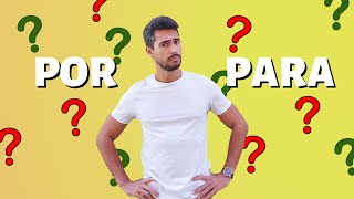 Por vs Para When to use which  Learn European Portuguese [upl. by Kriste]