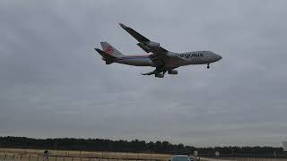 Cargolux Boeing 747400F Landing In HoustonIntercontinental shorts [upl. by Keller45]