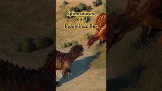 Spinosaurus kills Indominus Rex  Jurassic World Evolution 2 [upl. by Luapnaej775]