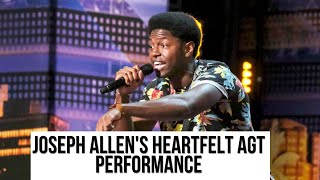 quotWatch Joseph Allens Heartfelt AGT Performance Leaves Judges in Tears amp Audience on Their Feetquot [upl. by Eseerehc]