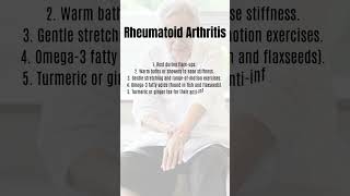 Rheumatoid Arthritis 5 Home Remedies To Get Relief [upl. by Chevalier]