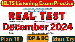 IELTS LISTENING TEST 2 7 16 23 amp 30 NOVEMBER 2024 WITH ANSWERS  IELTS  IDP amp BC [upl. by Sydel]