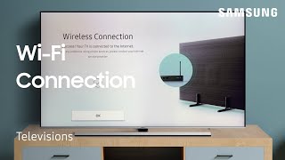 How to connect your TV to a WiFi Network  Samsung US [upl. by Ffilc]