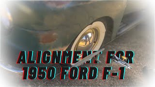 194852 Ford F1 Steering Box Adjustment and Front End Alignment with Doug [upl. by Damour]