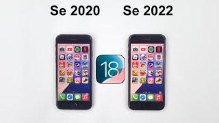 iOS 18 Comparison  iPhone SE 2020 vs iPhone SE 2022 Speed Test [upl. by Chlores]