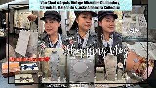 VAN CLEEF amp ARPELS SHOPPING VLOG CHALCEDONY CARNELIAN MALACHITE   VALENTINE’S GIFT  ℳℳ ♛ [upl. by Sivrahc502]