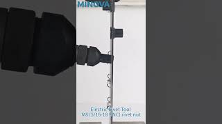 MINOVA Electric Rivet Tool M8 51618 UNC rivet nut rivet relaxing asmr [upl. by Mulcahy]