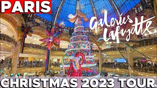 PARIS GALERIES LAFAYETTE at CHRISTMAS  Food amp Decoration tour  Vlogmas 2023 video 1 [upl. by Nitfa]