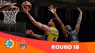 Maccabi Playtika Tel AvivAS Monaco  Round 18 Highlights  202324 Turkish Airlines EuroLeague [upl. by Occir]