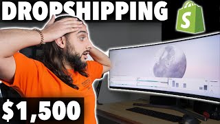 I Tried Shopify Dropshipping With 1500 REALISTIC Results [upl. by Aneeras]