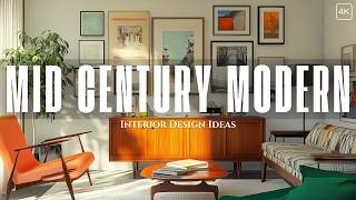 Mid Century Modern Interior Design Style  Ideas amp Tips to Get That 20th Century Vibe in Your Home [upl. by Llenil231]