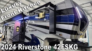 Luxury Fifth Wheel 2024 Riverstone 42FSKG Fifth Wheel Toy Hauler at Couchs RV Nation a RV Review [upl. by Aneehta180]