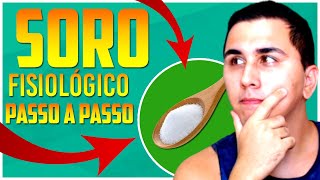 Como fazer SORO FISIOLÓGICO Caseiro para LAVAGEM NASAL [upl. by Ardni]