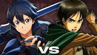 Eren vs Kirito Épicas Batallas de Rap del Frikismo  Keyblade [upl. by Lerat]