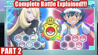 Ash Vs Cynthia Full Battle Explained Pokemon Journeys Special Promo Breakdown PART 2 [upl. by Euqininod98]