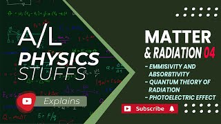 Emissivity and Absorptivity Quantum theory of radiation Matter and Radiation  04 [upl. by Aletse]