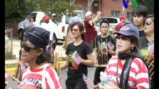 Reog Ponorogo Ramaikan Parade Kemerdekaan Amerika  Liputan Pop Culture VOA untuk Dahsyat [upl. by Fabi]